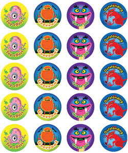 Stickers - Monsters - Pk 100  9321862006674