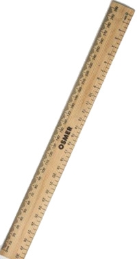 Ruler Wooden 30cm (cm And mm rulings) (Wooden) 9313023130007