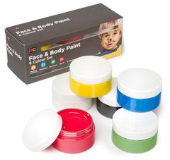 Face &amp; Body Paint Set of 6 x 50ml 9314289027643