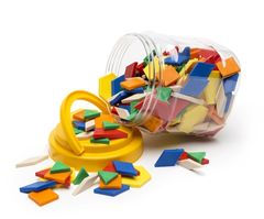 Patternblocks Plastic 250pcs In Storage Jar 9314289021481