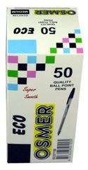 Pen Ballpoint Pk 50 Medium Black Osmer 9313023501005