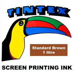 Screen Printing Ink 1L Standard Brown Tintex (Standard Brown, 1 Litre) 9316960602521