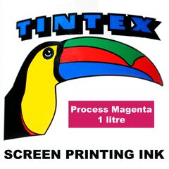 Screen Printing Ink 1L Process Magenta Tintex (Process Magenta, 1 Litre) 9316960602620