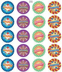 Stickers - Pinwheel - Pk 100  9321862004168