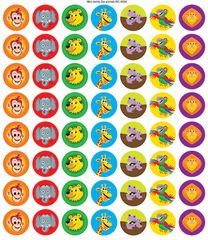 Stickers - Zoo Animals Mini Merit - Pk 280  9321862004113